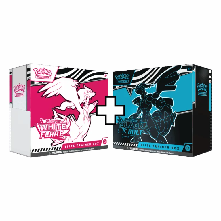 Scarlet & Violet – Elite Trainer Box Combipakket: “Black Bolt & White Flare”