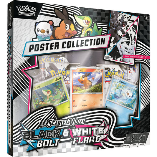 TCG Scarlet & Violet Black Bolt & White Flare Poster Collection